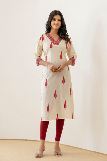 Block Printed Cotton Kurta