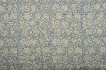 Cotton Cambric Traditional Block Printed Flower Print Fabric