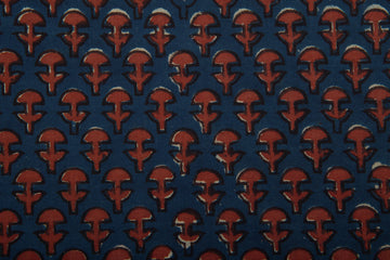 Cotton Cambric Jahota Block Printed Fabric