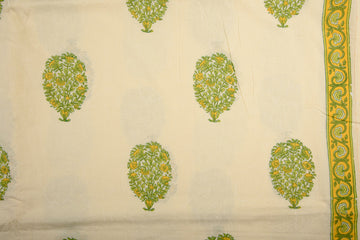 Cotton Cambric Mughal Block Print Fabric