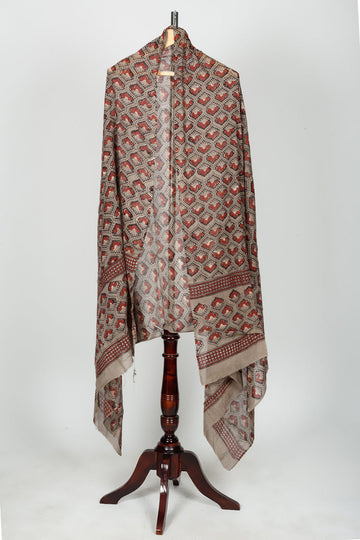 Cotton Malmal Block Printed Dupatta