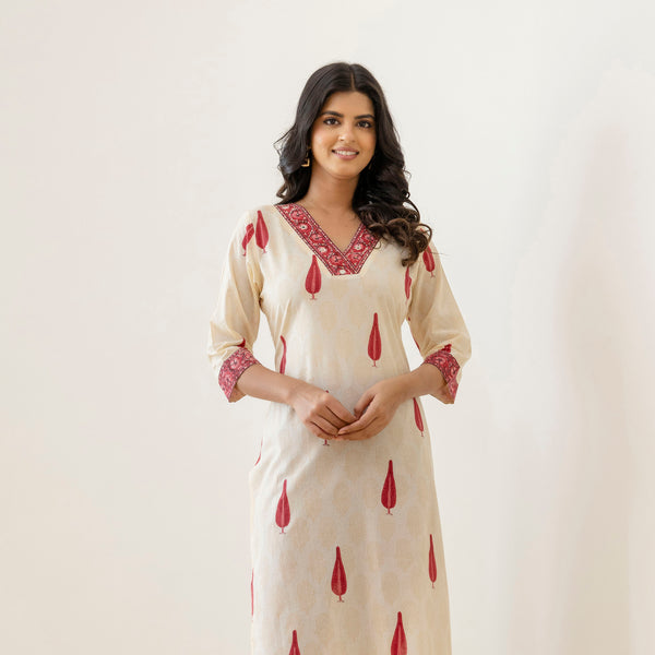 Block Printed Cotton Kurta