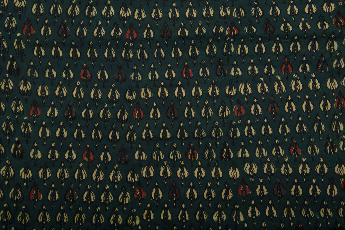 Cotton Cambric Jahota Block Printed Fabric