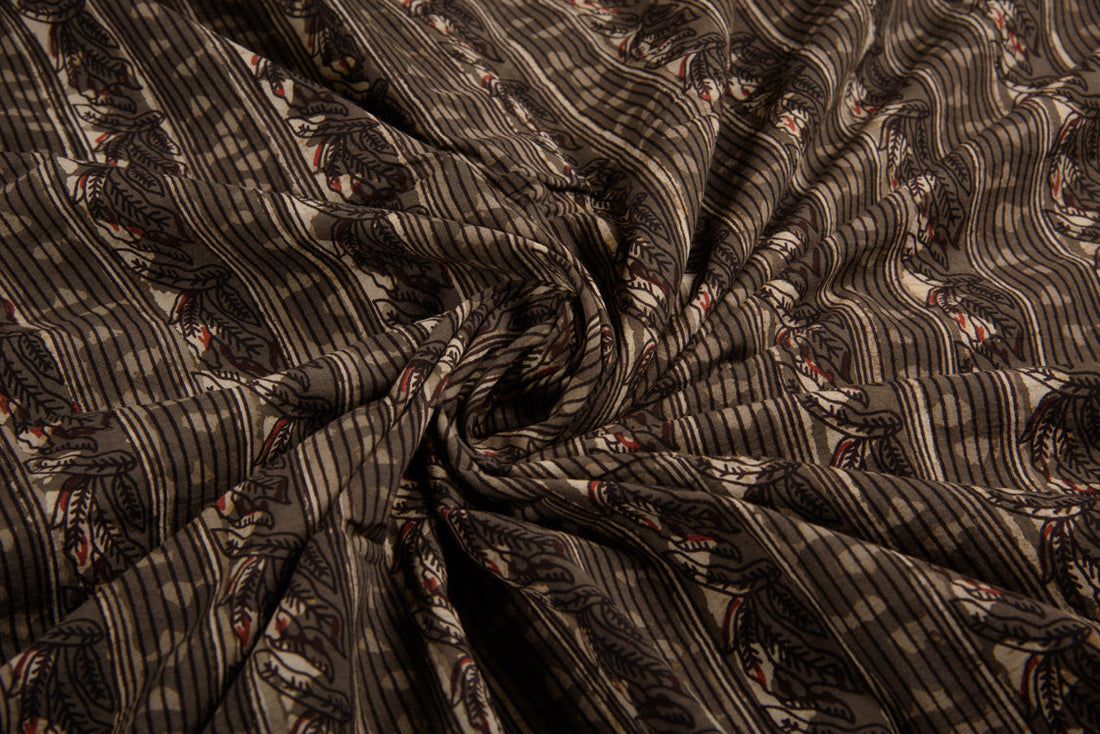 Cotton Cambric Jahota Block Printed Fabric