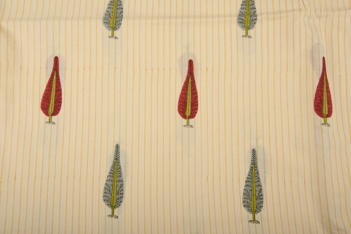 Cotton Cambric Traditional Block Print Fabric
