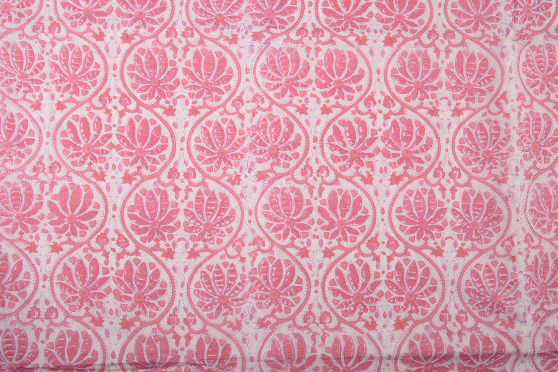 Cotton Cambric Traditional Block Print Fabric