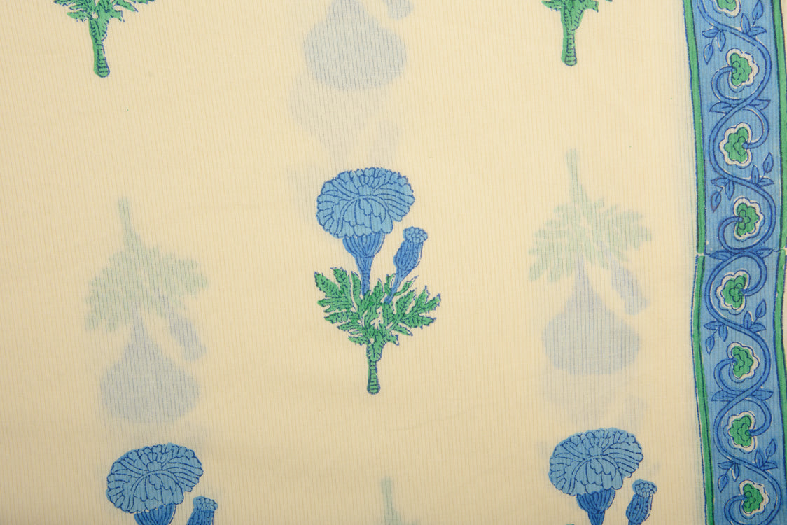 Cotton Silly Cambric Mughal Print Fabric