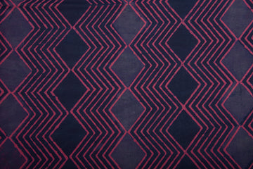 Cotton Cambric Dabu Block Printed Fabric