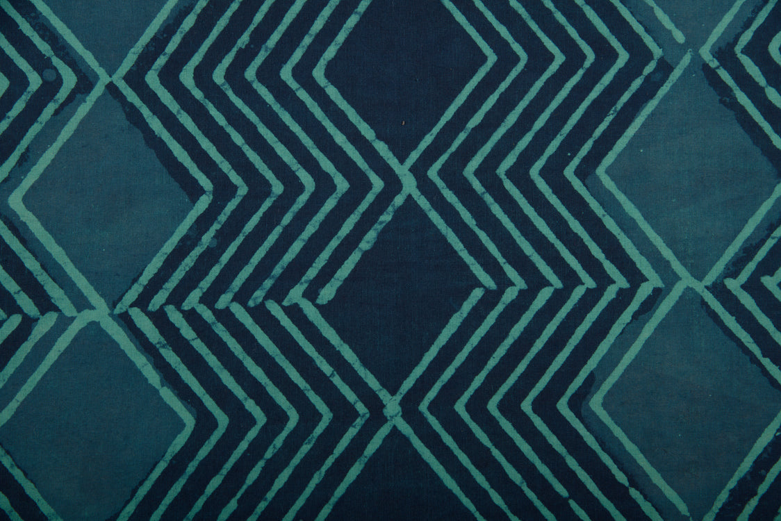 Cotton Cambric Dabu Block Printed Fabric