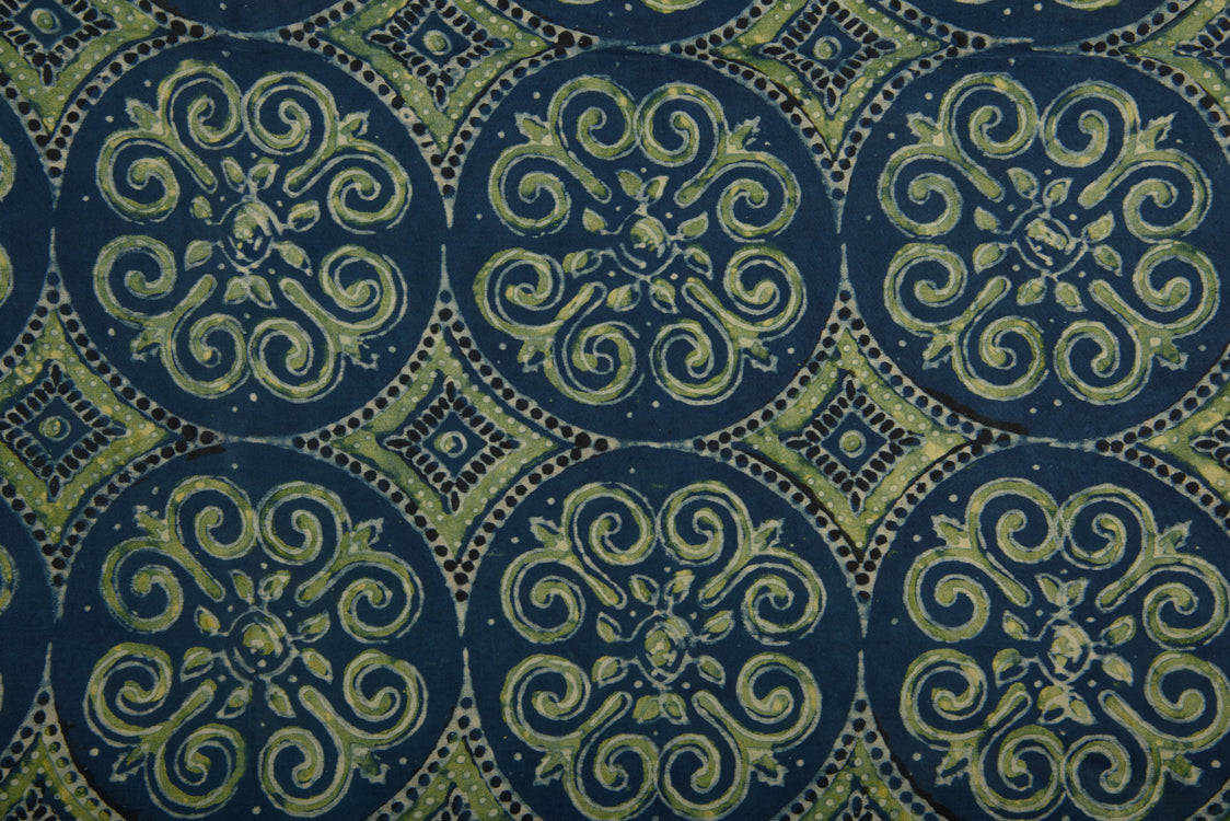 Modal Fabric Badmeri Block Printed