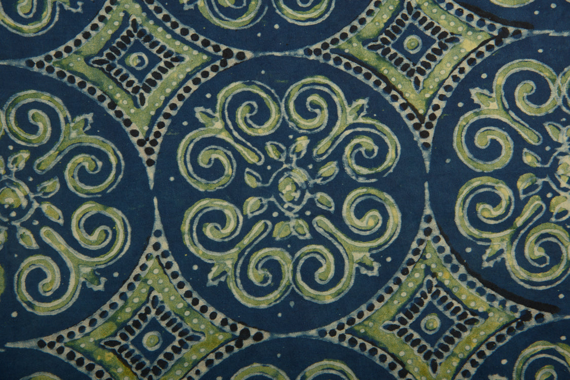 Modal Fabric Badmeri Block Printed