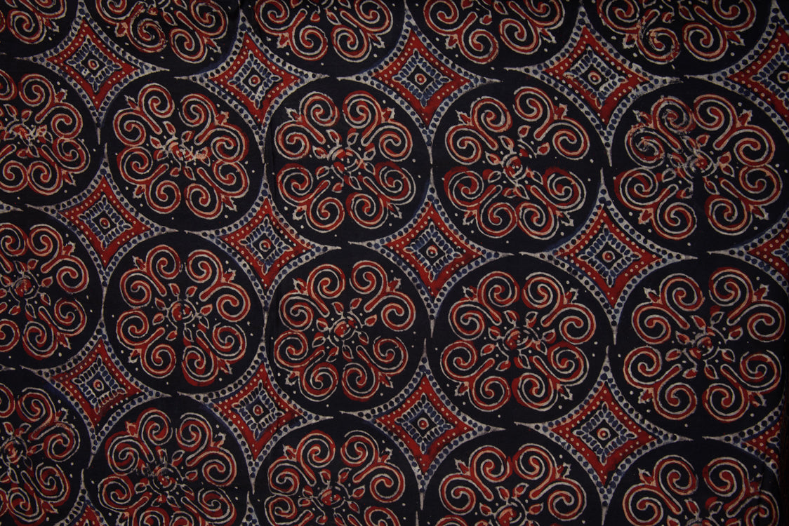 Modal Fabric Badmeri Block Printed