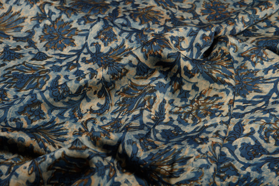 Modal Fabric Dabu Block Printed