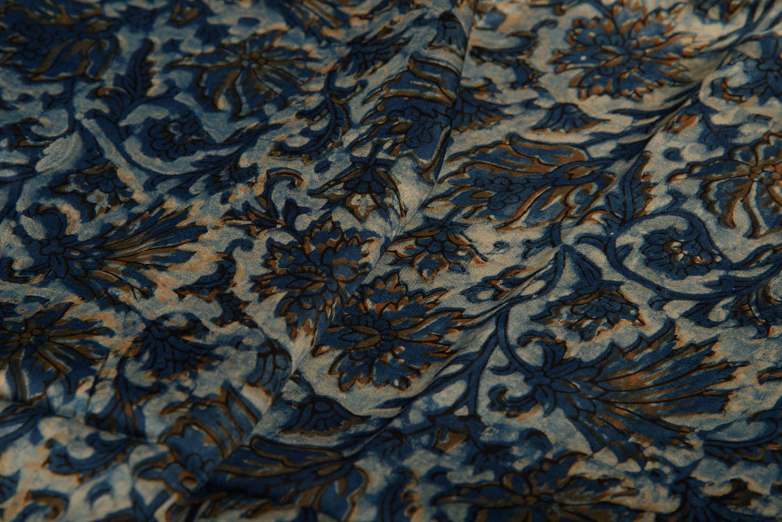 Modal Fabric Dabu Block Printed