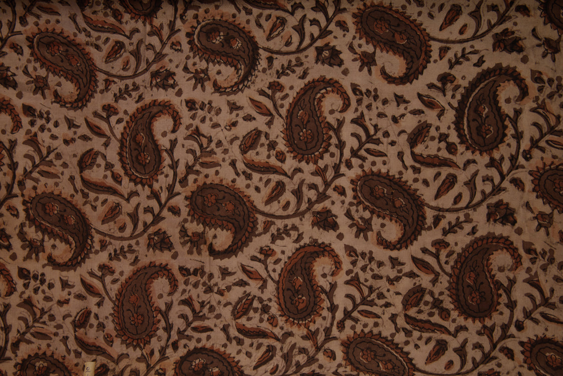 Modal Fabric Dabu Paisly Printed Fabric