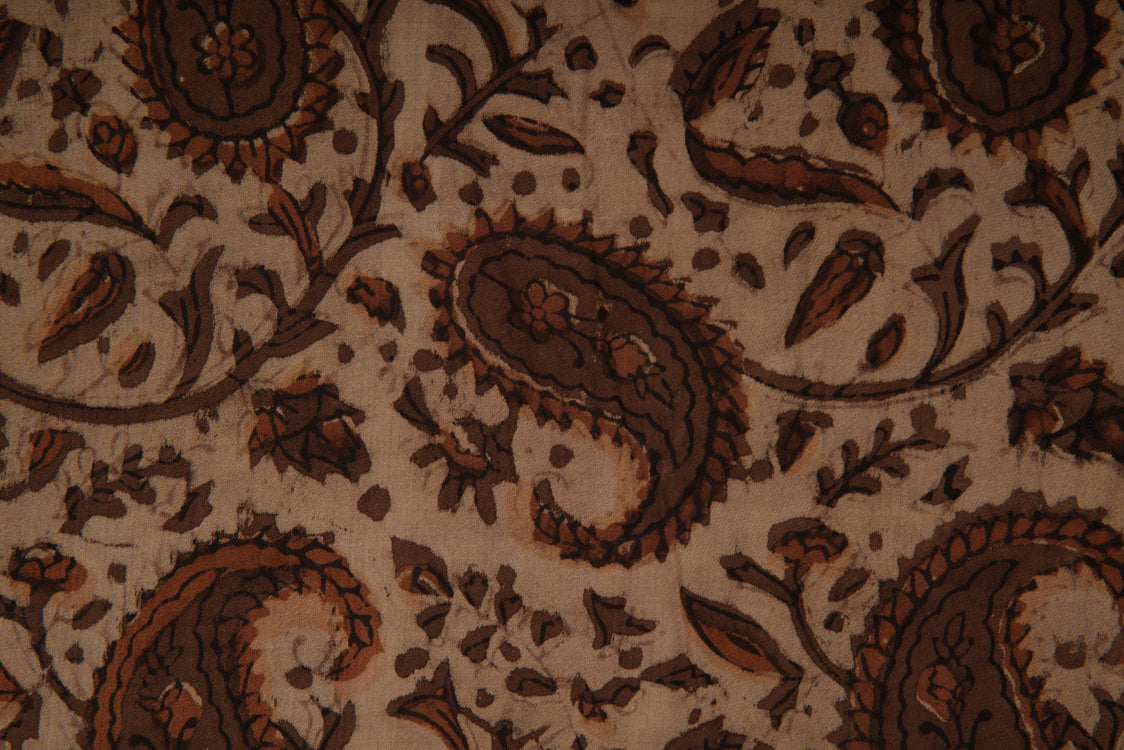 Modal Fabric Dabu Paisly Printed Fabric