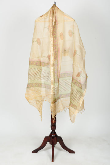 Kota silk mughal print dupatta