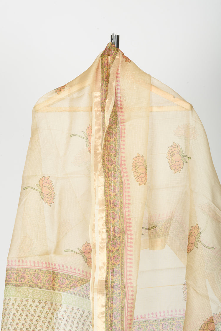 Kota silk mughal print dupatta