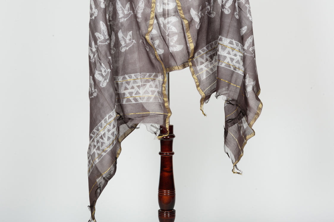 Traditional Chanderi Shibhori Dupatta