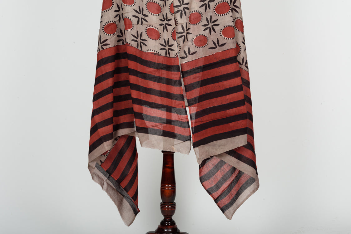 Cotton Malmal Block Printed Dupatta