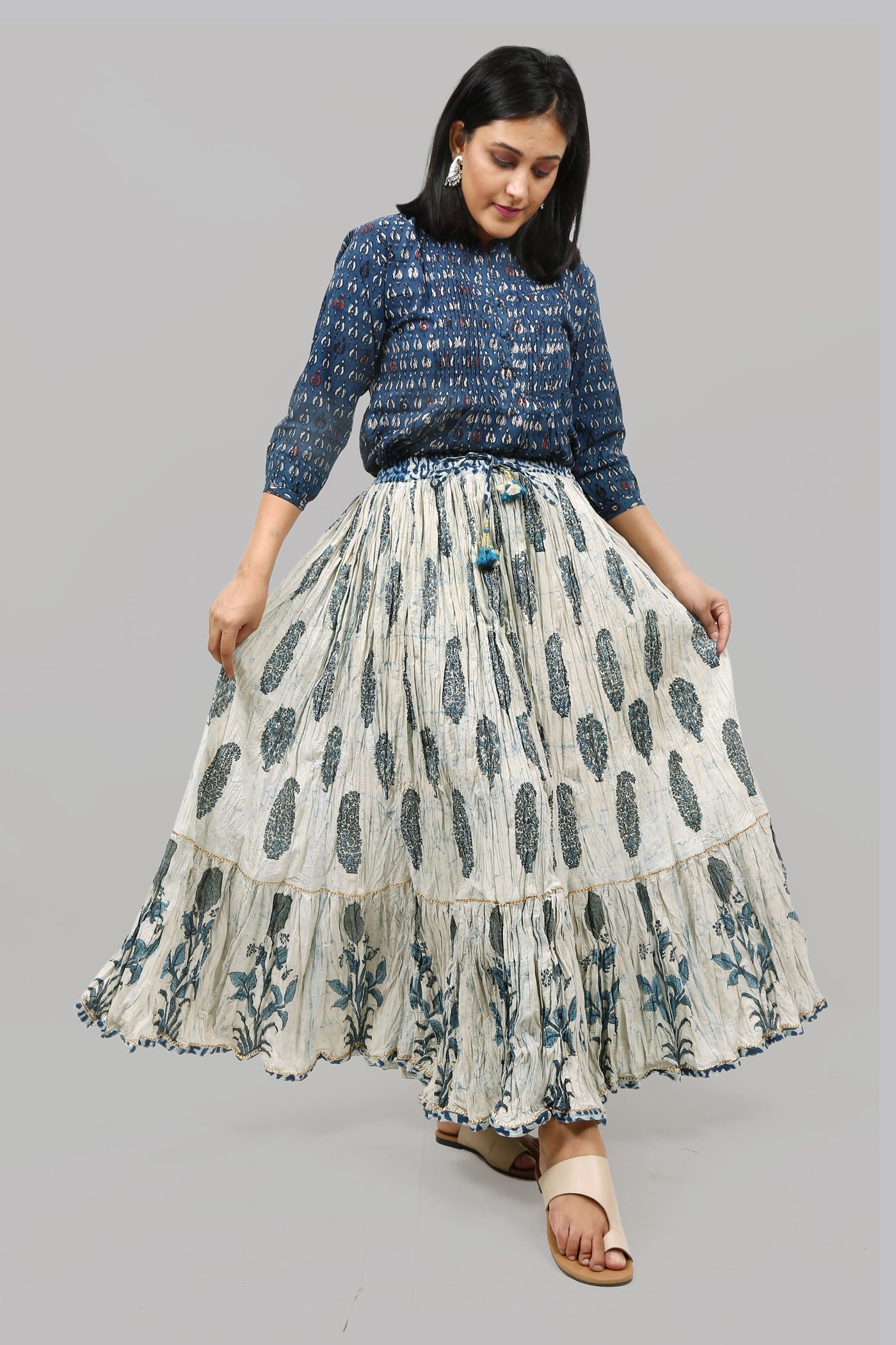 Block Printed Skirt