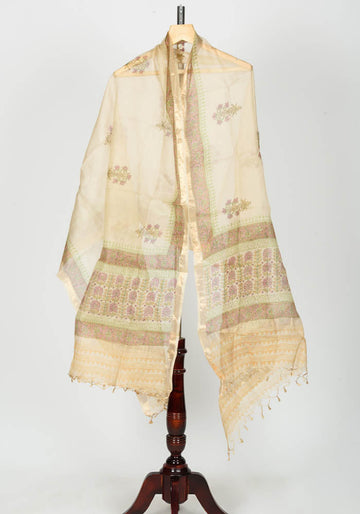 Kota silk mughal print dupatta