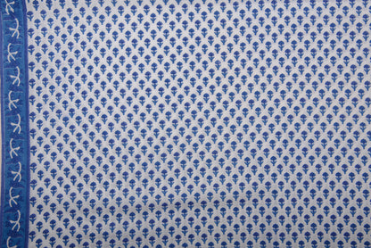 Cotton Cambric Booti Block Print Fabric