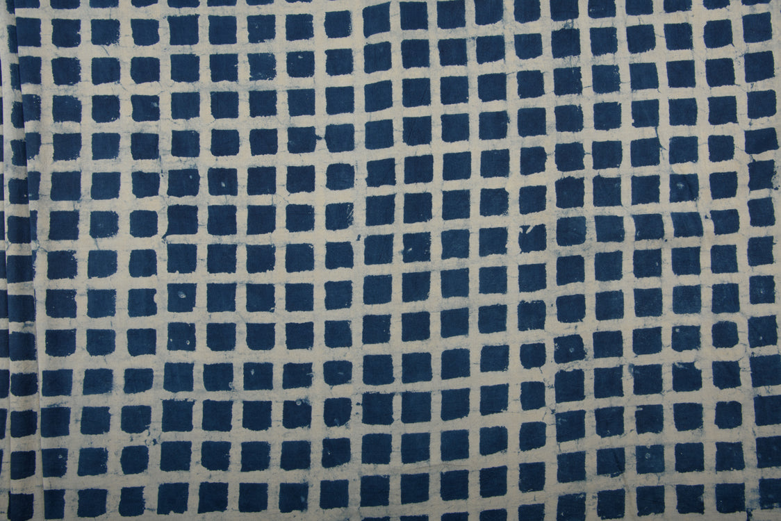 Cotton Cambric Dabu Block Printed Fabric