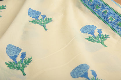Cotton Silly Cambric Mughal Print Fabric