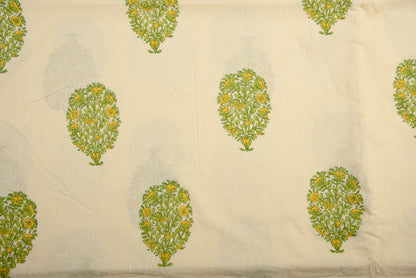 Cotton Cambric Mughal Block Print Fabric