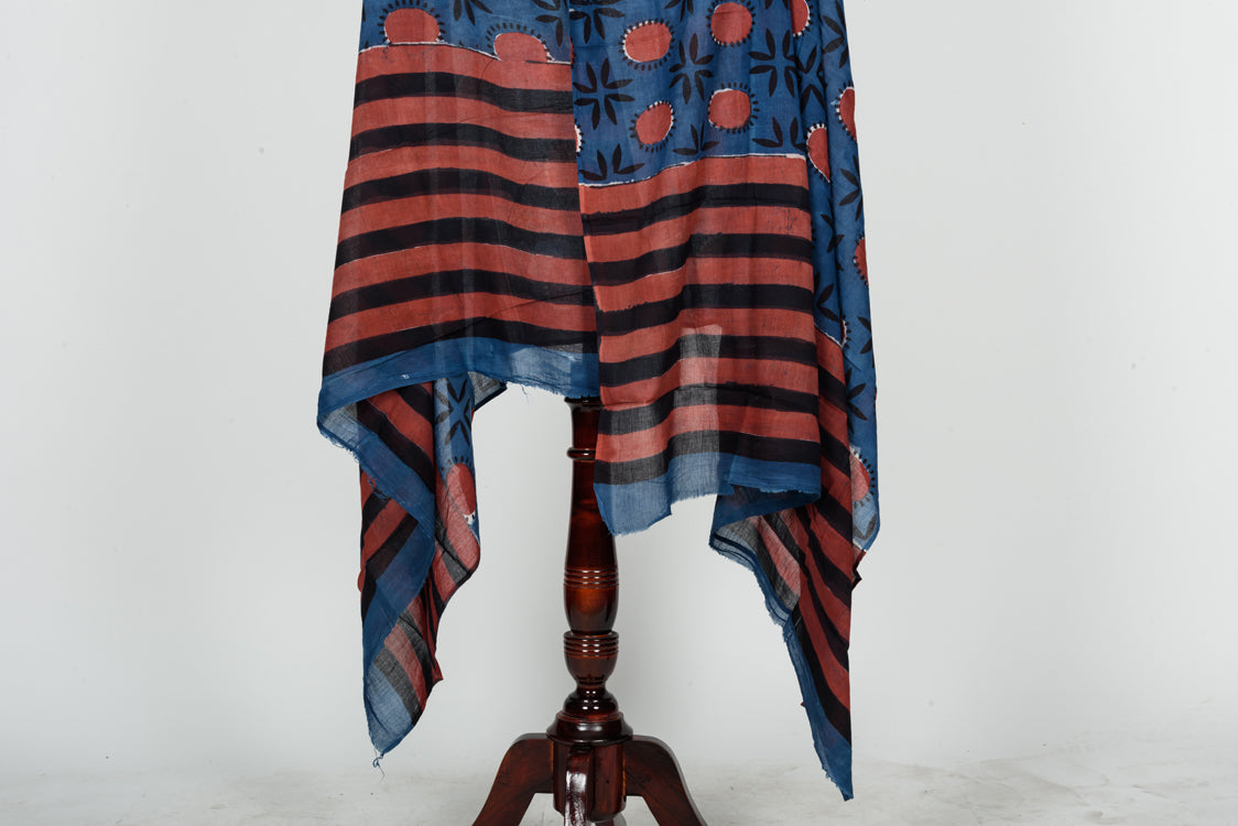 Cotton Malmal Block Printed Dupatta