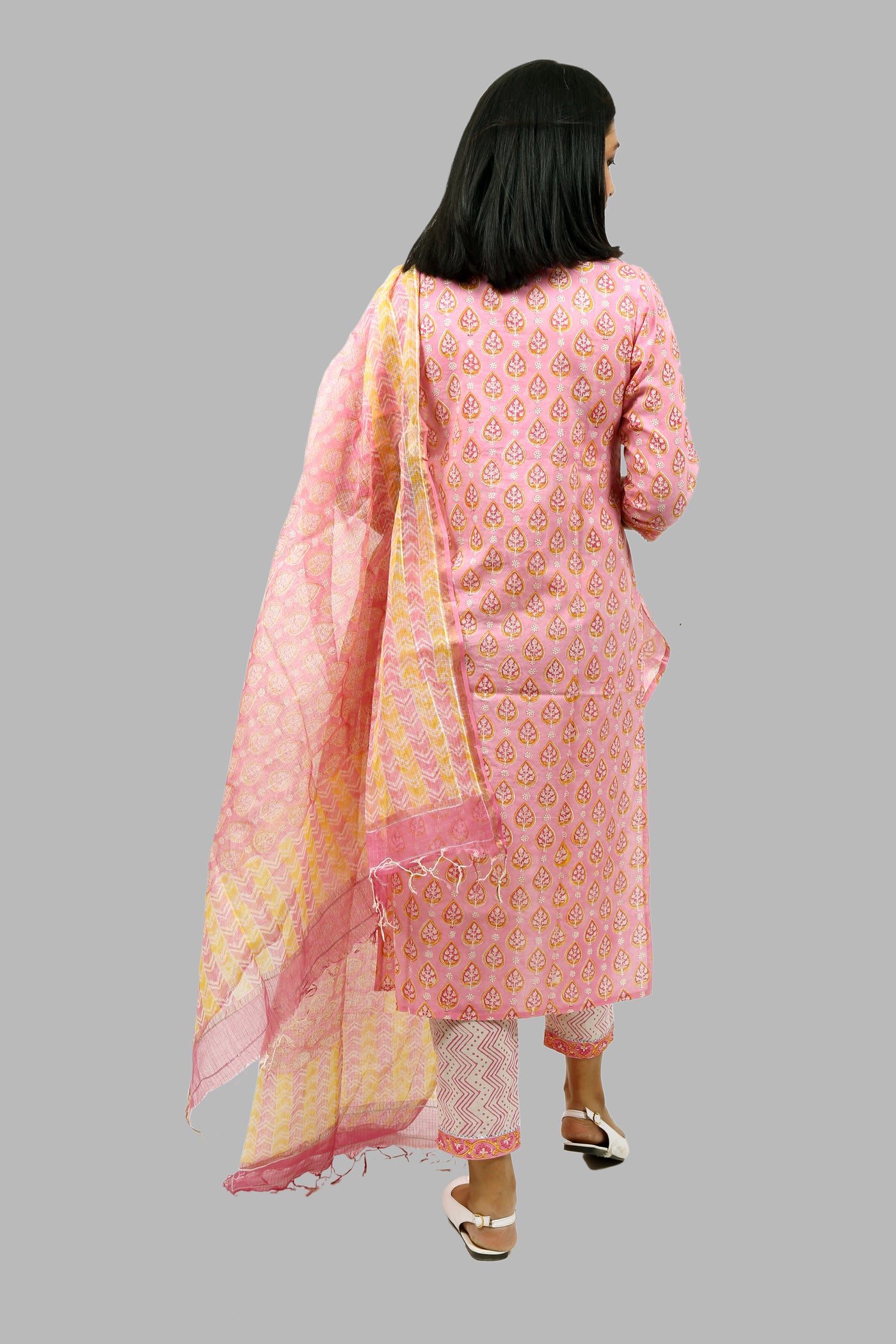 Cotton Suit Set with Kota Doria Dupatta