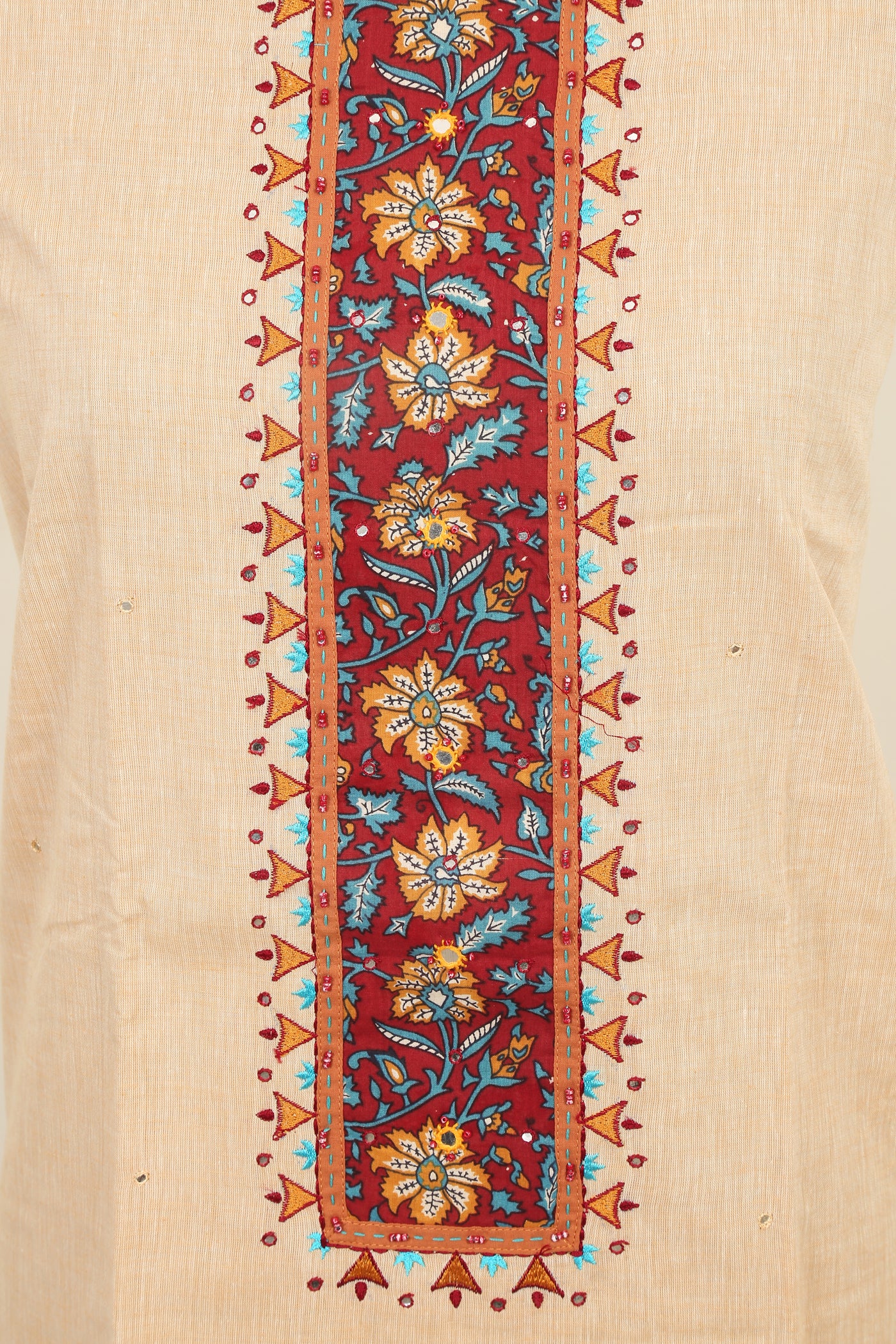South cotton dress material with chiffon dupatta